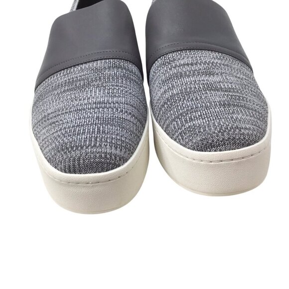 Vince Ward Gray NWOB Platform Slip On Loafers Sneakers 40 10 Knit Stretch - Picture 6 of 9